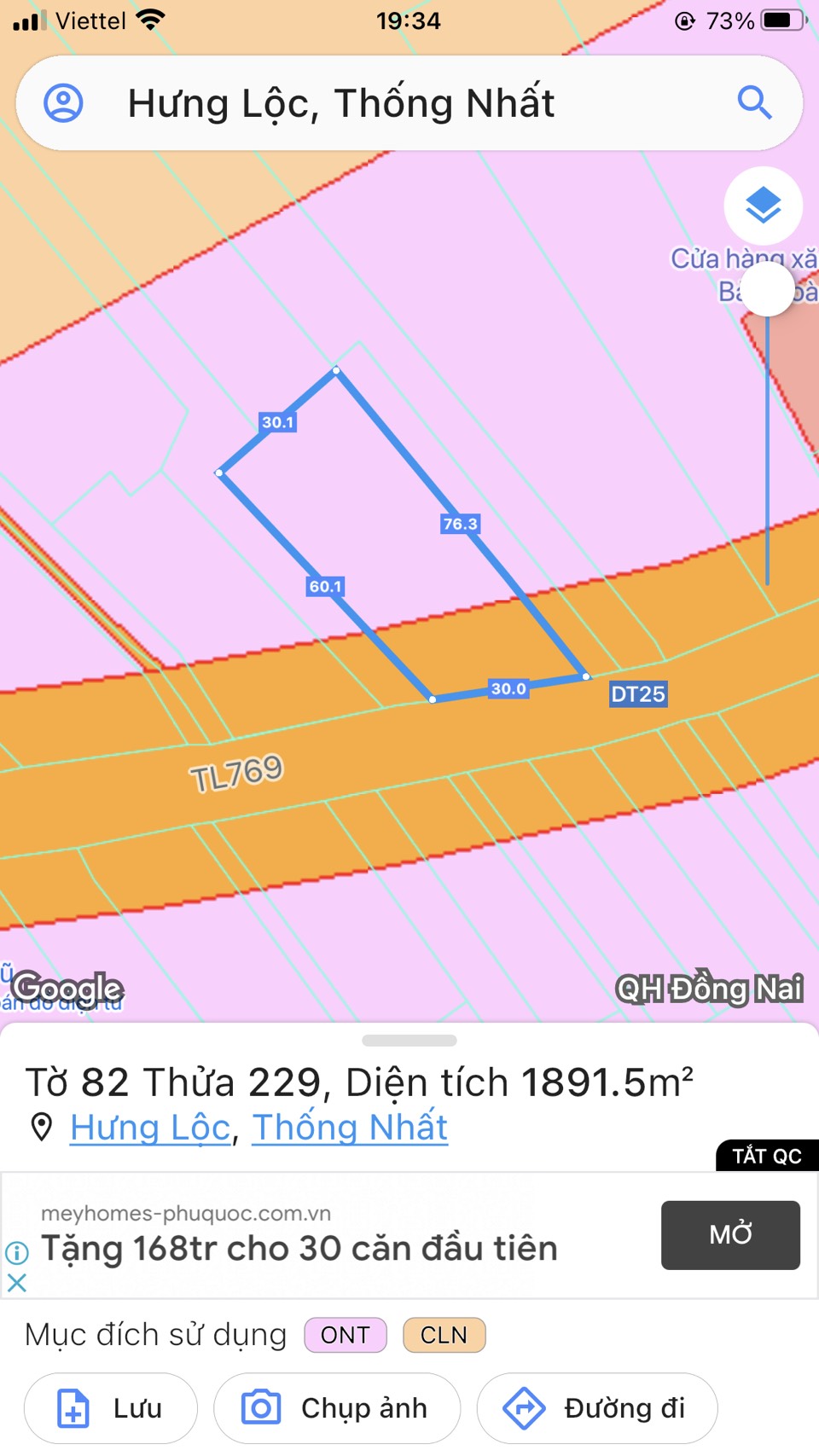 Cần bán Đất đường 769, Xã Hưng Lộc, Diện tích 1892m², Giá 17 Tỷ - LH: 0962575768 3