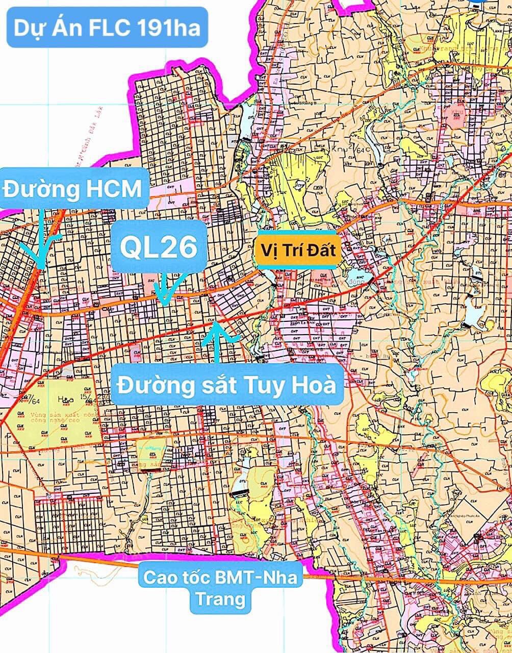 Bán 150m2 đất sổ đỏ, đường lớn 16m, cách QL26 chỉ 20m, gần Hồ Nhái Đắk Lăk 3