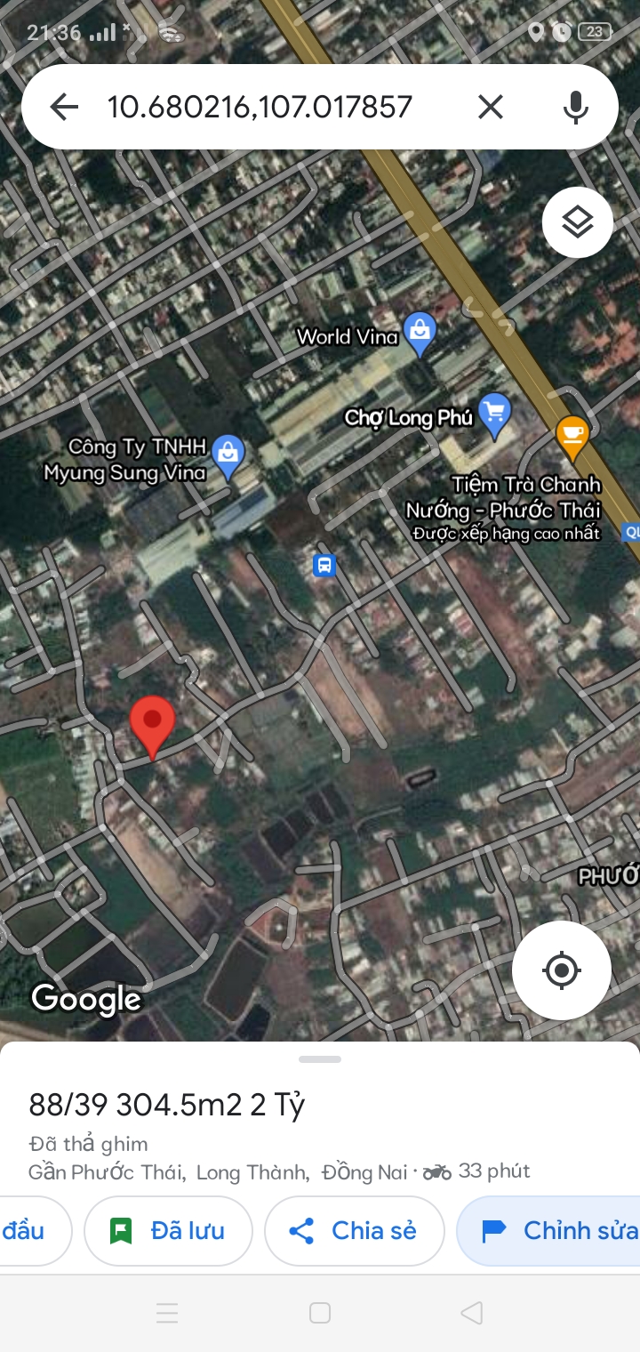 Cần bán đất vườn quy hoạch đất ở, Xã Phước Thái, Diện tích 304m², Giá 2 Tỷ - LH: 0898943505 2