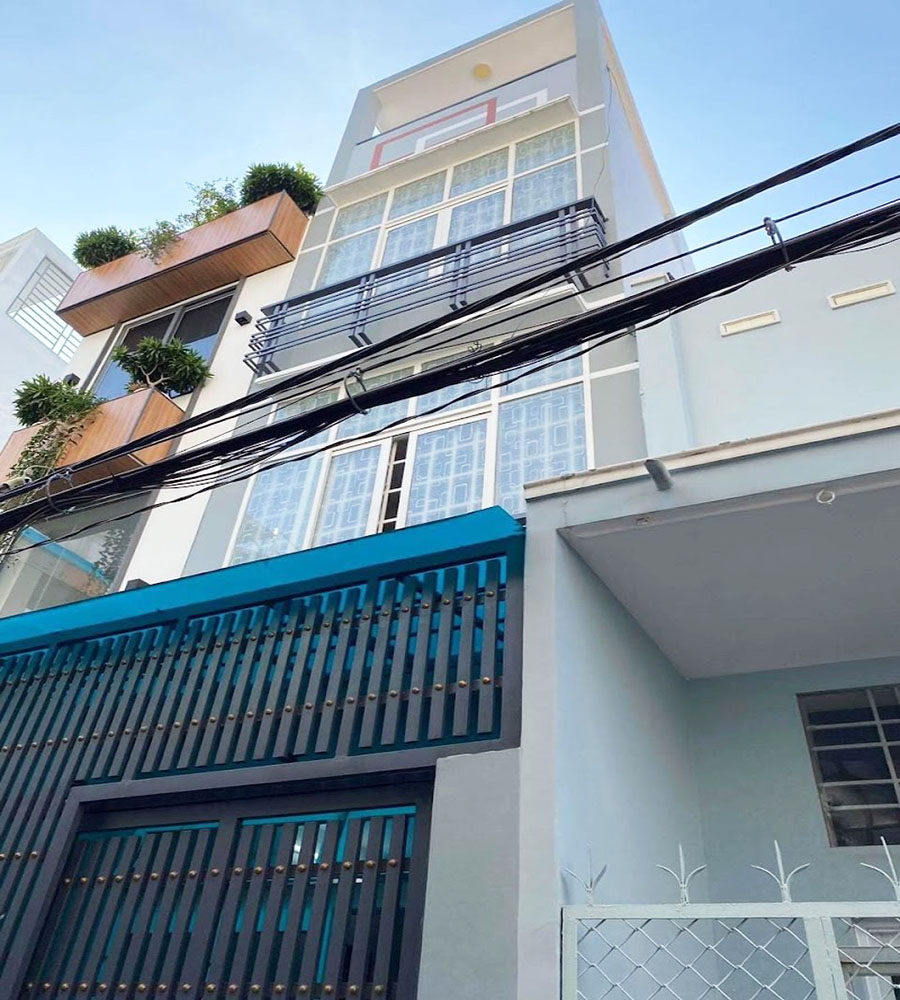 NHÀ 4 TẦNG, 4 PN, NƠ TRANG LONG BÌNH THẠNH GIÁ RẺ 5.7 TỶ - LH: 0972838749