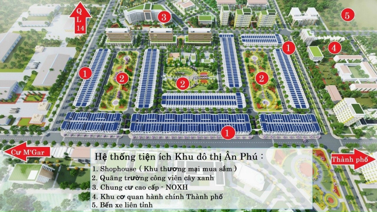 Đã có sổ đỏ - 02 lô đẹp nhất KĐT Ân Phú TT khu hành chính mới TP. BMT chỉ 24 triệu/m2 – Hỗ trợ vay 70% 8