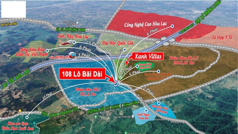 Đất nền đường Bãi Dài xã Tiến Xuân sát xanh villas giá đầu tư chỉ hơn 1 tỷ/lô mặt đường 24m 2