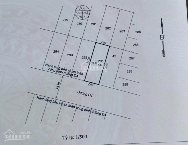 Chính chủ bán đất thổ cư phường Mỹ Đông - khu TĐC xử lý nước thải 2