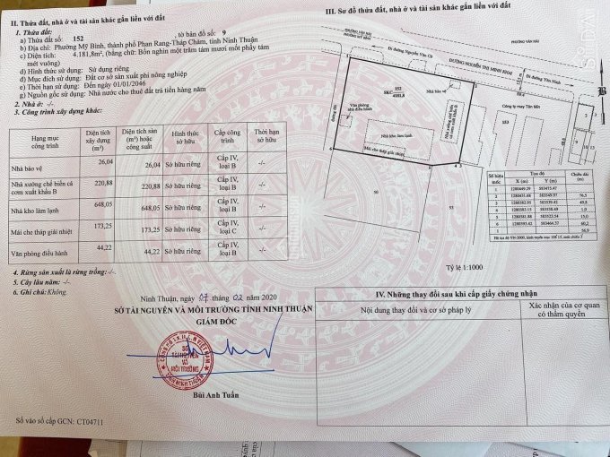 Chính chủ đang cần bán nhanh đất tại Ninh Thuận bao sổ, DT 4200m2 được giá bán ngay Lh 0971445555