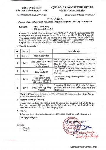 Biệt Thự Louis City Tăng Giá ~15 Tỷ/căn Từ 1/2/2021, Sở Hữu Ngay Chiết Khấu 7% Trước 31/1/2021 2