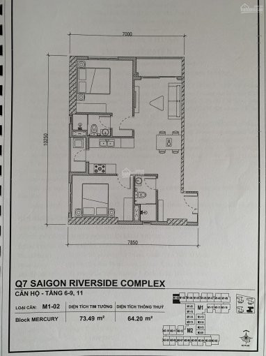 Căn 1pn Bán Bằng Giá Hđ, Căn 2pn Bán Chênh 100tr Vị Trí Xuất Sắc Căn Hộ Q7 Sai Gon Riverside 2