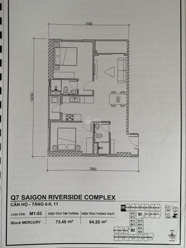 Căn 1pn Bán Bằng Giá Hđ, Căn 2pn Bán Chênh 100tr Vị Trí Xuất Sắc Căn Hộ Q7 Sai Gon Riverside 4