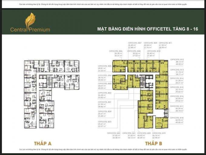 Căn Hộ 1 Phòng Ngủ Central Premium, 48m2, Căn Góc 2 Mặt Thoáng, Giá 2,3 Tỷ, View Hồ Bơi, Tầng Thấp 7