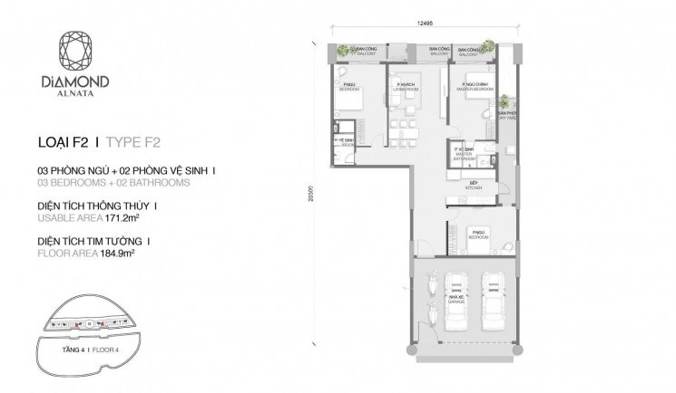 Celadon City, Bán Căn Sky Linked Villas Xe Hơi Chạy Lên Tận Nhà 3pn, 185m2, View đại Lộ, Thác Nước 1