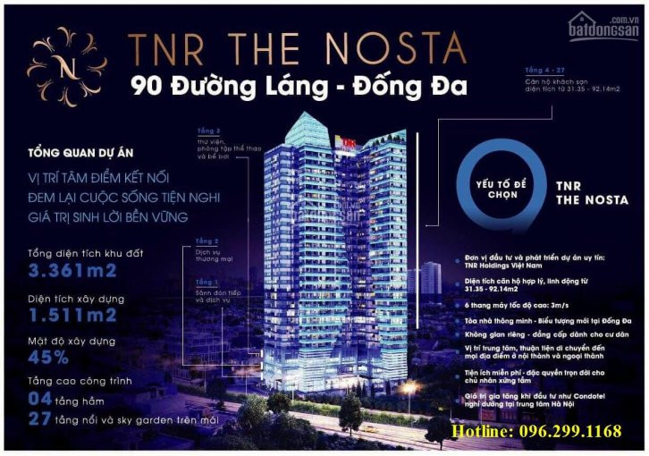 Chỉ Từ 14 Tỷ Sở Hữu Căn Hộ Khách Sạn 5 Sao The Nosta 90 đường Láng, đống đa, Hn (đt 0962991168) 2