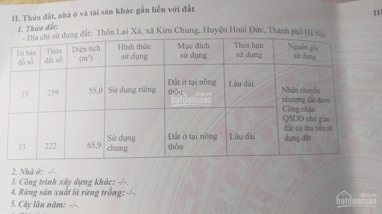 Chính Chủ Bán đất Thổ Cư Lai Xá, Hoài đức, Hà Nội 2