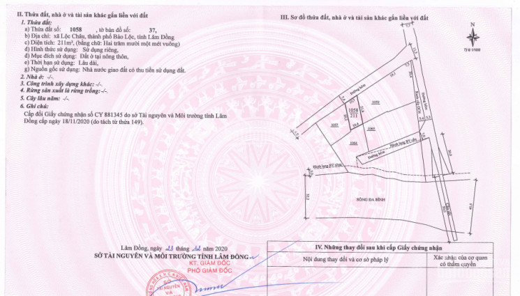 Chính Chủ Bán Gấp đất Full Thổ Cư Xã Lộc Châu, Thành Phố Bảo Lộc , Tỉnh Lâm đồng Lh: 0989250878 7