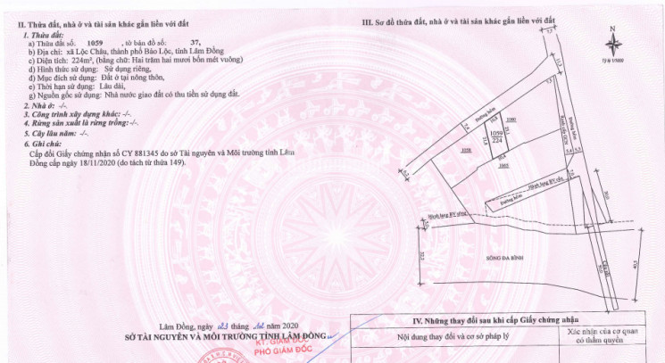 Chính Chủ Bán Gấp đất Full Thổ Cư Xã Lộc Châu, Thành Phố Bảo Lộc , Tỉnh Lâm đồng Lh: 0989250878 8