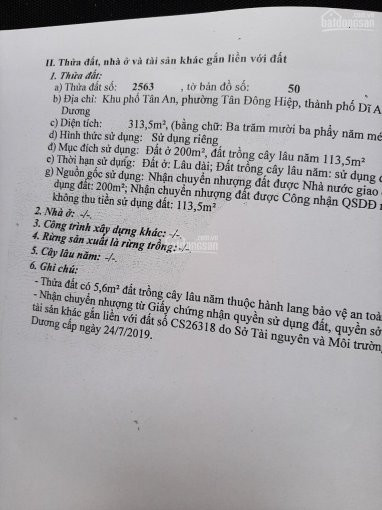 Chính Chủ Bán Nhanh 300m2, 2 Mặt Tiện, Làm Kho Xưởng, Tại đường Tân An, Tp Dĩ An, Bình Dương 2