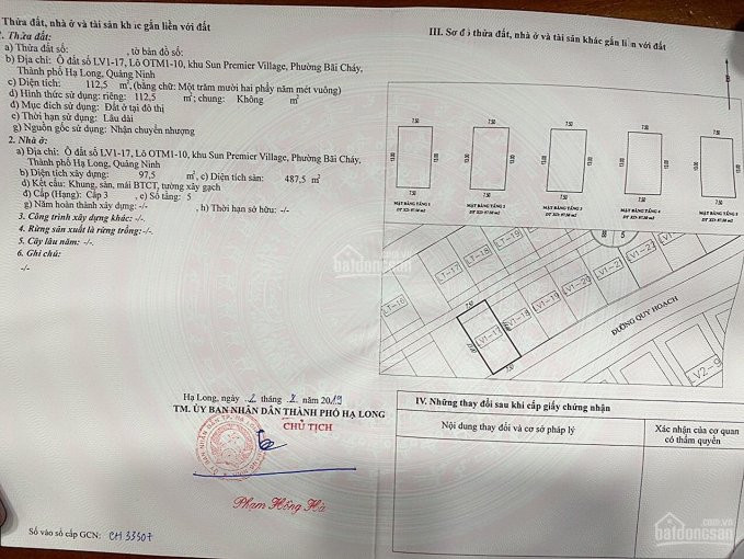 Chính Chủ Bán Nhanh Cặp Góc Shophouse Lộc Vừng 1 - 17, 18 View Biển Sun Hạ Long Dt 225m2, Kt 15m X 15m X 5 Tầng 5