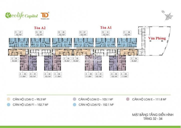 Chính Chủ Bán Nhanh Cắt Lỗ Căn Hộ A1 - 1810 (75m2) Tại Ecolife Capitol (58 Tố Hữu) Giá Chỉ 21 Tỷ, 0869261011 2