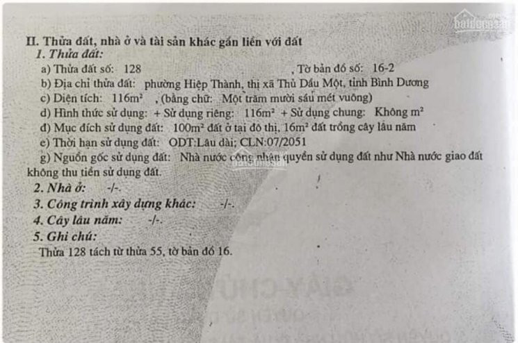 Chính Chủ Bán Nhanh đất Hiệp Thành đường Nhựa 8m, 2 Lô Liền Kề Ngang 10m 3