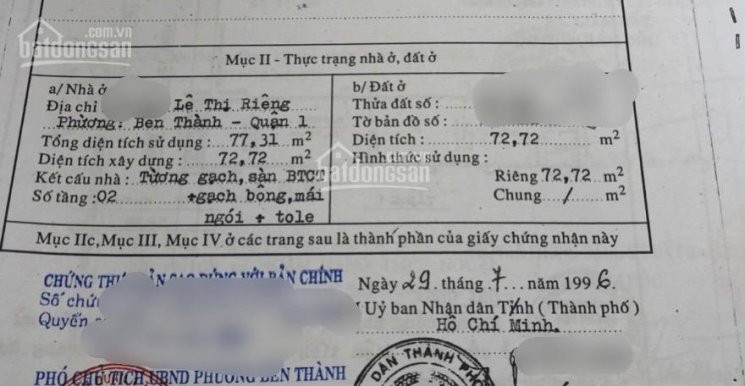 Chính Chủ Bán Nhanh Nhà Hẻm 4,5m đường Lê Thị Riêng, Q1 Dt: 4x20m Nhà 3 Lầu Giá: 20 Tỷ Tl Lh: 0909437832 đạt 7