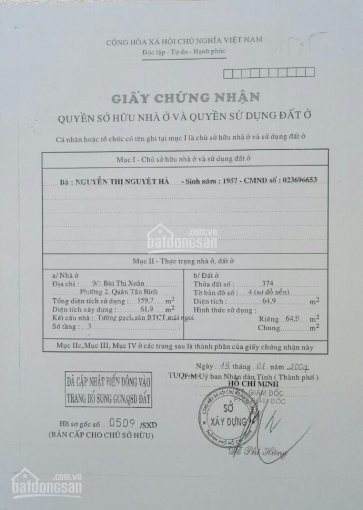 Chính Chủ Bán Nhanh Nhà Phố Khu Vực Lăng Cha Cả 1