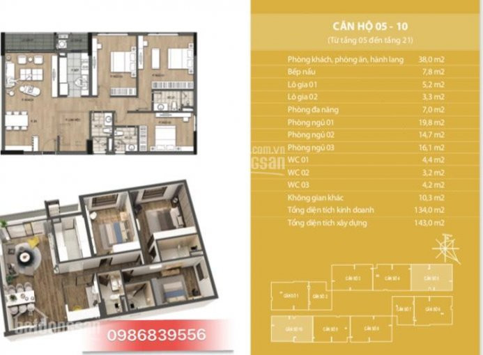 Chính Chủ Bán Nhanh Nhanh 6 Suất Ngoại Giao Tòa N03 T6, 73m2, 121m1, 134m2, 135m2 Trung Kiên 0986839556 4