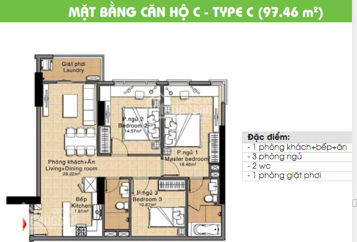 Chính Chủ Cần Bán Cc Era Town đức Khải, Q7, 1,93 Tỷ View Sông Nội Thất, 97m2, 3pn Lh: 0902339985 1