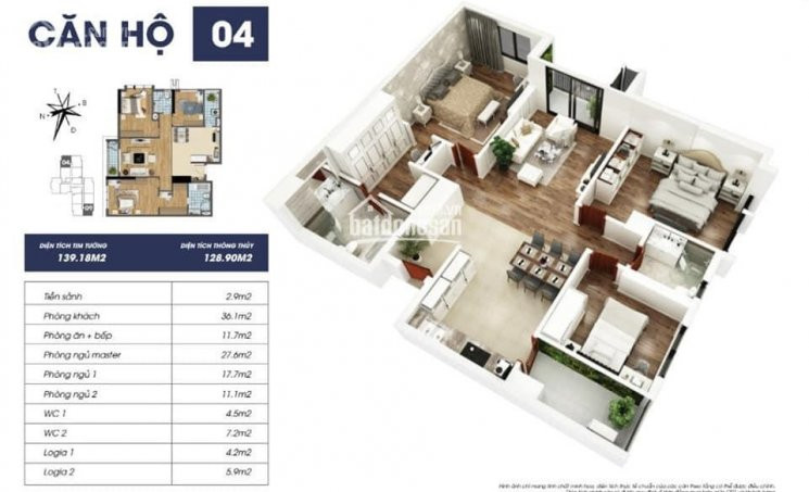 Chính Chủ Cần Bán Gấp Căn Góc Chung Cư ở Goldmark City, Tầng 9, Dt: 1289m2 6