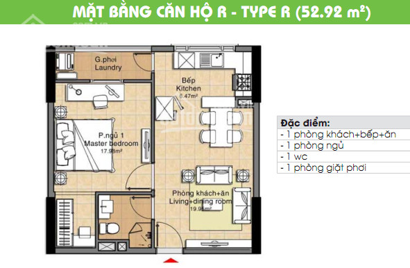 Chính Chủ Cần Bán Gấp Căn Hộ Cc The Era Town đức Khải, Q7, 1,4 Tỷ, 53m2, 1pn, Lh 0902339985 1