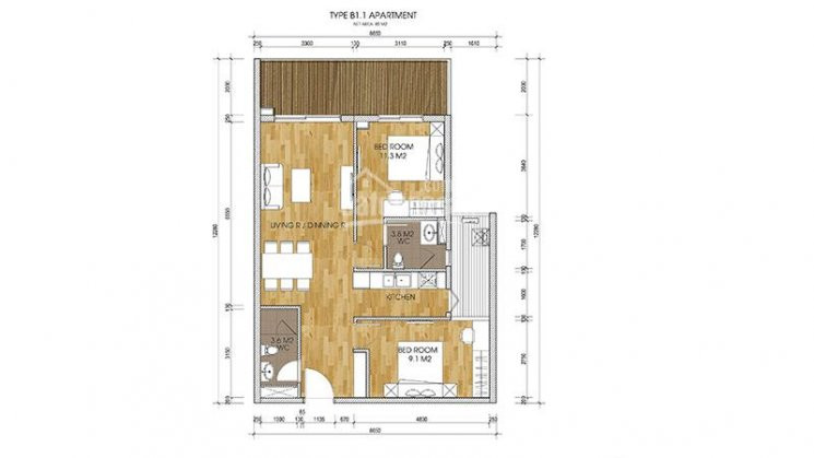 Chính Chủ Cần Bán Gấp Căn Hộ Chung Cư 2 Phòng Ngủ Tòa 2 The Two Gamuda Hoàng Mai, Giá Chỉ 2,25 Tỷ 0936332412 3