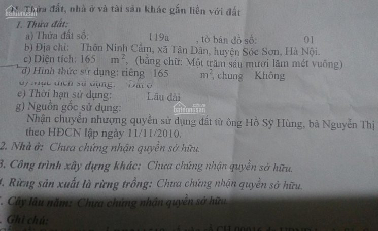 Chính Chủ Cần Bán Gấp Nhà đất Tại Thôn Ninh Cầm, Xác Tân Dân, Sóc Sơn Lh 0904187412 2