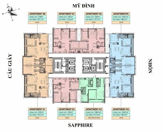 Chính Chủ Cần Chuyển Nhượng Căn 3pn 104m, Chỉ 3,158 Tỷ, Nhận Nhà ở Ngay, đã Có Sổ Hồng Lâu Dài Lh 0963902608 8