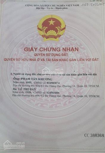 Chính Chủ Cần Tiền Bán Gấp Nhà 606/4/2 đường 3/2 6