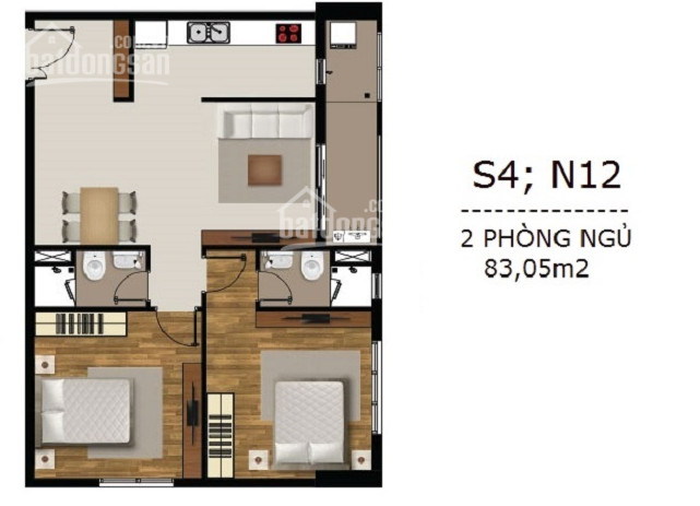 Chính Chủ Cho Thuê Nhanh Căn Saigonmia 2 Phòng Ngủ 83m2 Phòng Cực Lớn Giá Rẻ Nhất, đầy đủ Nội Thất 7