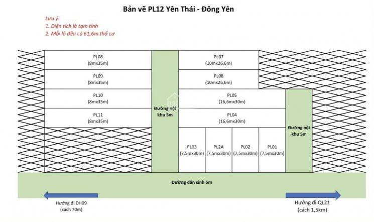 Chính Chủ Em Bán Buôn/lẻ 6 Lô  đông Yên, Quốc Oai, Hà Nộigiá đầu Tư !!! 4