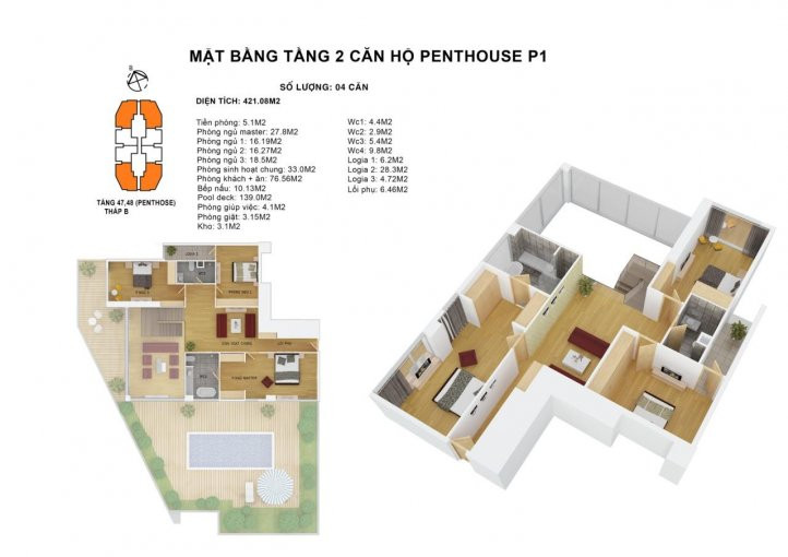 Chủ đầu Tư Mở Bán Căn Hộ 4 Pn & Penthouse Duplex Dự án Discovery Complex 302 Cầu Giấy - 0976875161 2