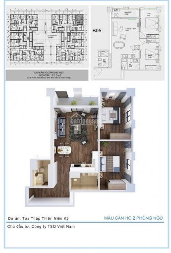 Chuyển Nhượng Căn B05 - 77m2 (2pn - 2vs) đẹp Nhất Dự án Tháp Thiên Niên Kỷ Lh: 0865165345 1