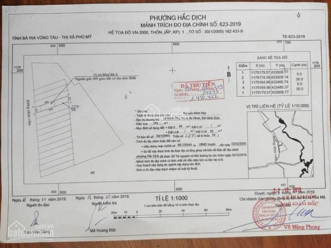 *** đất Nền Thị Xã Phú Mỹ, Phường Hắc Dịch! Giá Cực Tốt Chỉ Từ 900tr Có Xe đưa đón Tham Quan 3