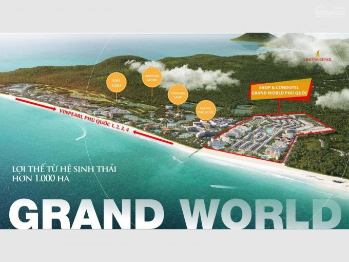 Mở Bán Quỹ Căn Shop độc Quyền Hot Nhất Dự án Grand World (vinpearl Phú Quốc), Lh: 0772221881 1