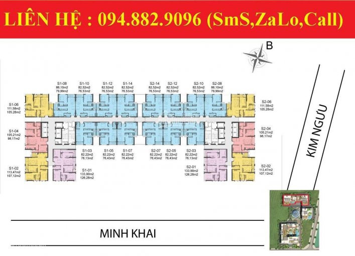 Quỹ Căn Bán 2pn 82m2 Tại Hinode City 201 Minh Khai Giá Tốt Nhất Ban Công đông Nam Tây Bắc Từ 3,4 Tỷ 1