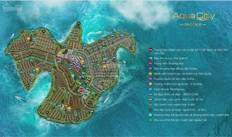 Sở Hữu Shophouse Aqua City Mặt Tiền đường  40 Mét - đảo Phượng Hoàng 3