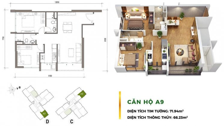 Tôi Chính Chủ Cần Bán Căn Góc Hr2 Dxx09 72m2, 2pn 2wc Liên Hệ: 0909849515 Nhận Giá Và Mã Căn 3