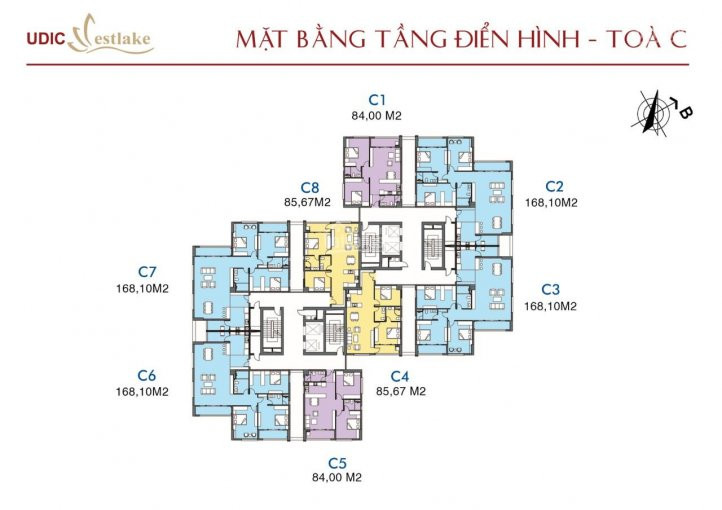 Udic Westlake - Căn 2pn Ban Công đông Nam 86m2/3,4 Tỷ Chiết Khấu 225tr, Full Nt, Nhận Nhà ở Ngay 7