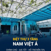 Biệt Thự 3 Tầng Nam Việt á, Khai Thác Cho Thuê 35tr/ Tháng Mùa Du Lịch, Giá đầu Tư Hỗ Trợ Vay 70%