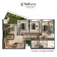 Căn Sol Forest 3 Phòng Ngủ Ban Công Rộng - 357 Tỷ 10028m2 - Lh 0918114743