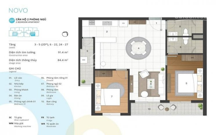 Bán Căn Hộ Ngoại Giao 84m2 Chung Cư Kosmo Tây Hồ Tầng đẹp, View Trọ Hồ Tây, Cầu Nhật Tân 7