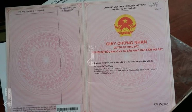 Bán Nhà đất Chính Chủ 2 Mặt Tiền Sổ Hồng 2017 Hà Huy Giáp, Thạnh Lộc, Q 12 1