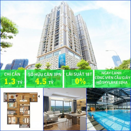 Căn Hộ 3pn Nhỏ View đẹp Nhất Dự án ôm Trọn Hồ Sky Lake 32ha, Phương án Thanh Toán Linh Hoạt 1