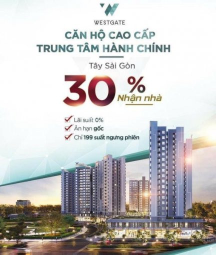 Căn Hộ Westgate - Chiết Khấu 18% - Trả Góp 0% - Chỉ đóng 30% (600tr) đến Khi Nhận Nhà 1