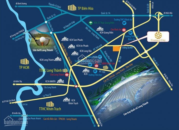 Century City đất Nền Bình Sơn Sân Bay Quốc Tế Long Thành, Chỉ 16 Triệu/m2, Tặng 1 Lượng Vàng Sjc 5