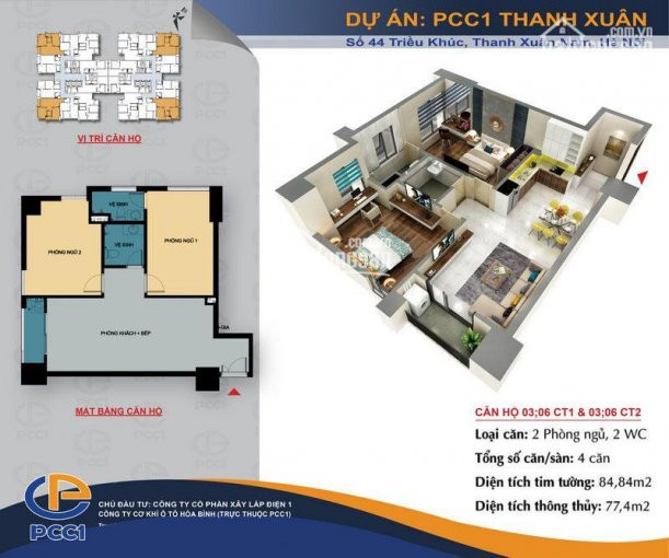 Chỉ Còn 1 Căn Duy Nhất 60,3m2, Giá Từ Cđt Pcc1, Lh: 0983 424 033 5