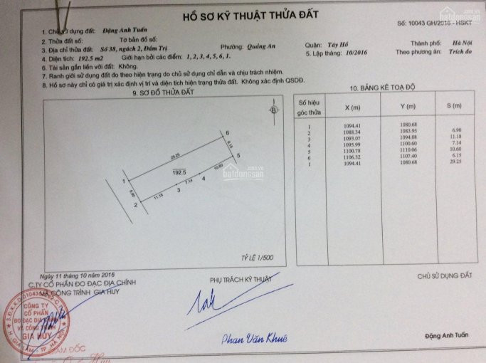 Chính Chủ Bán 200m2 đất ở đầm Trị - Quảng An, Tây Hồ 1